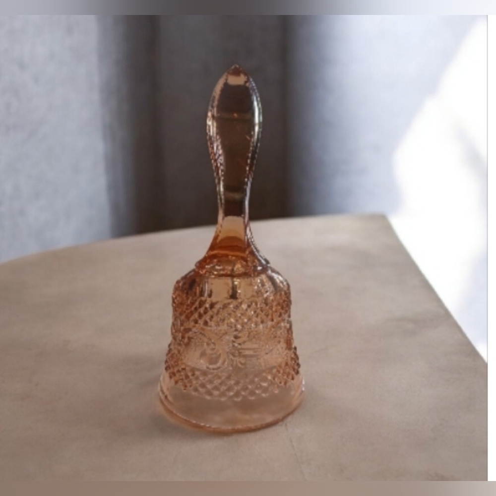 Vintage Glass Bell with Textured Design - Picture 2 of 4